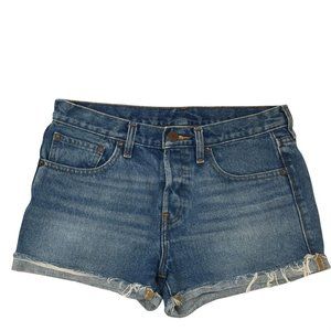 BDG Urban Outfitters Rolled Hem Womens Mom Shorts Frayed Hems Size 26